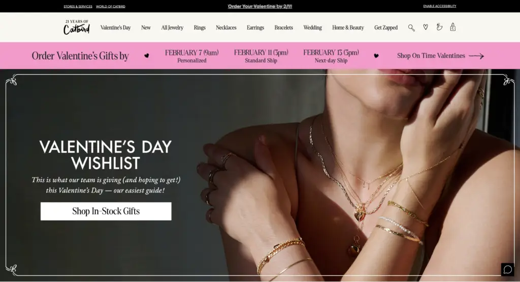 Catbird NYC Affiliate Program homepage