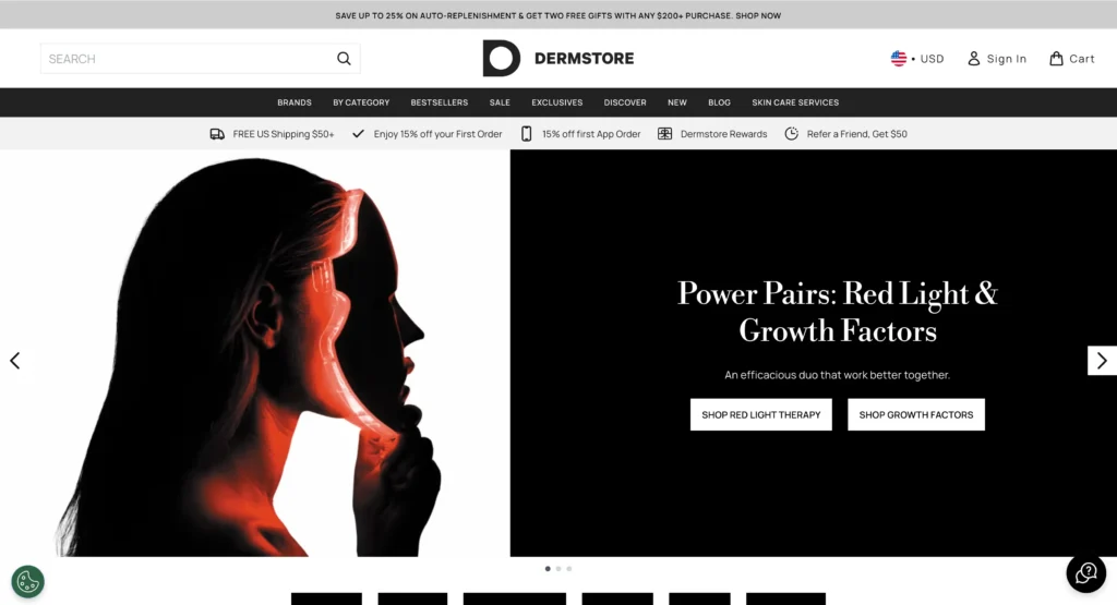 Dermstore Skincare Affiliate Programs homepage