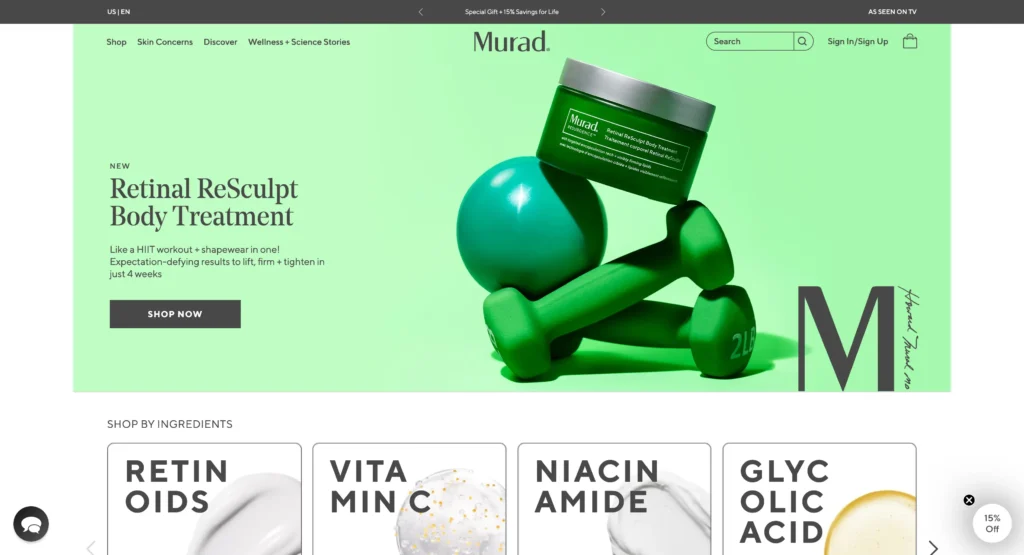 Murad Affiliate Program - homepage