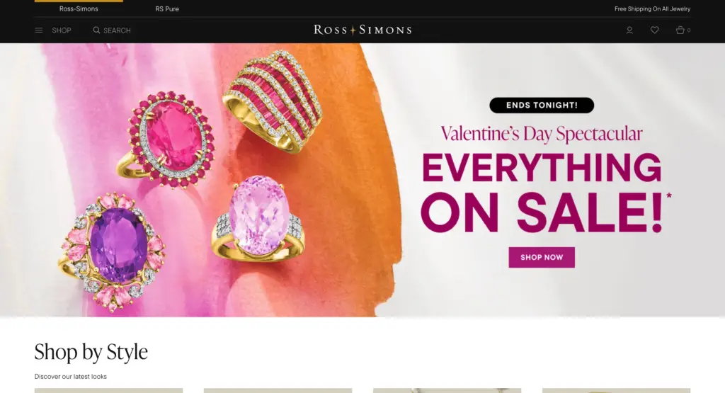 Ross-Simons Affiliate Program homepage