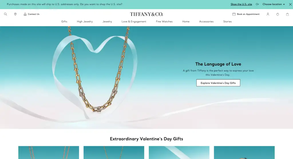 Tiffany & Co. Affiliate Program - homepage