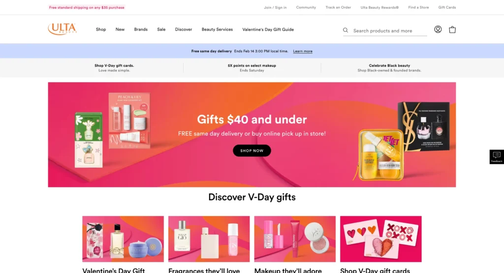 Ulta Beauty Affiliate Program homepage