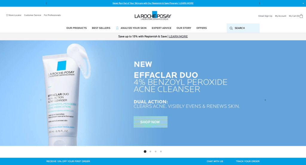 La Roche-Posay Affiliate Program homepage